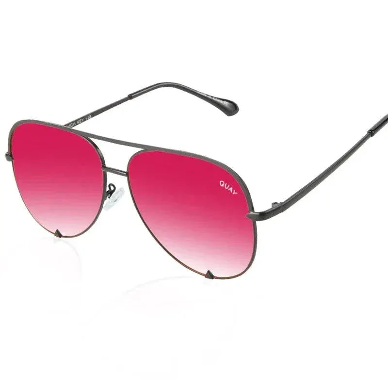 Vintage Quay Pilot Sunglasses for Women UV400 Protection