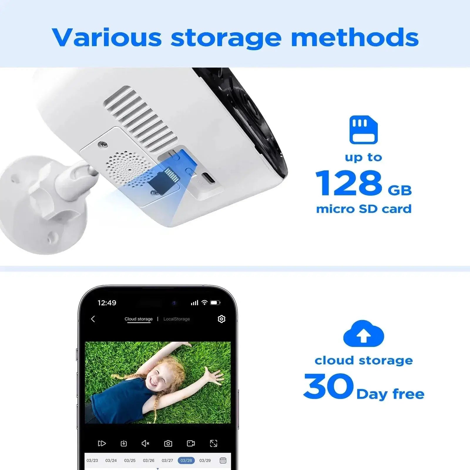 Solar Powered Outdoor Security Camera Advanced Surveillance