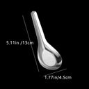 Flat-Bottom Stainless Steel Spoon, Horse-Head, for Ice Cream