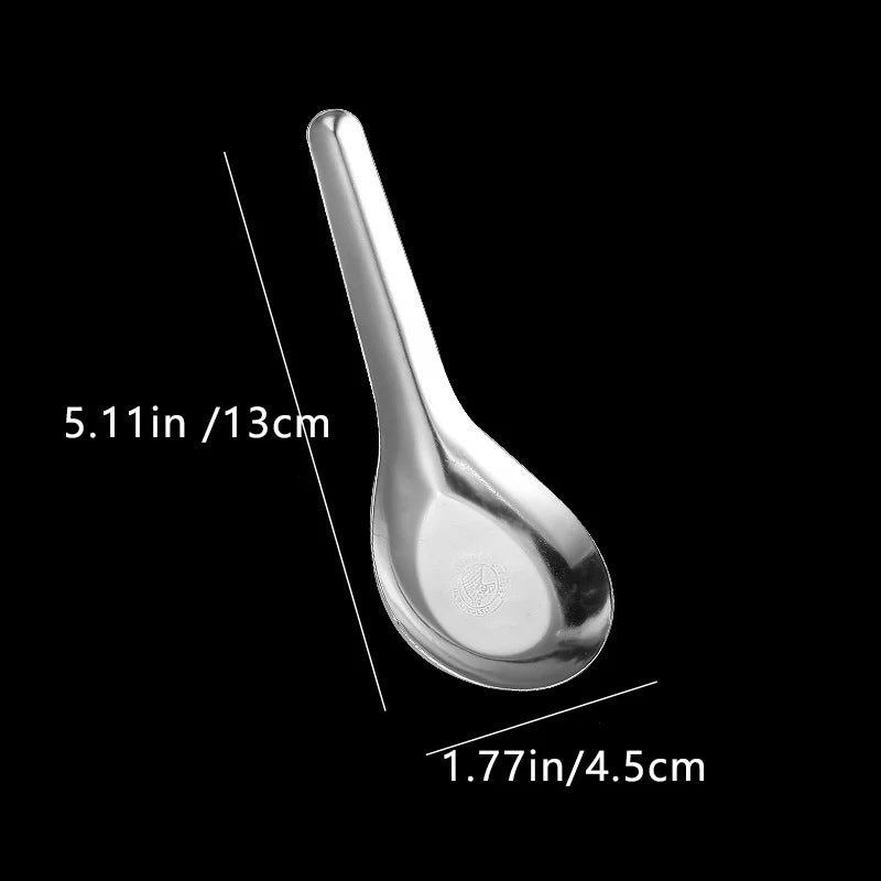 Flat-Bottom Stainless Steel Spoon, Horse-Head, for Ice Cream, — product view 5