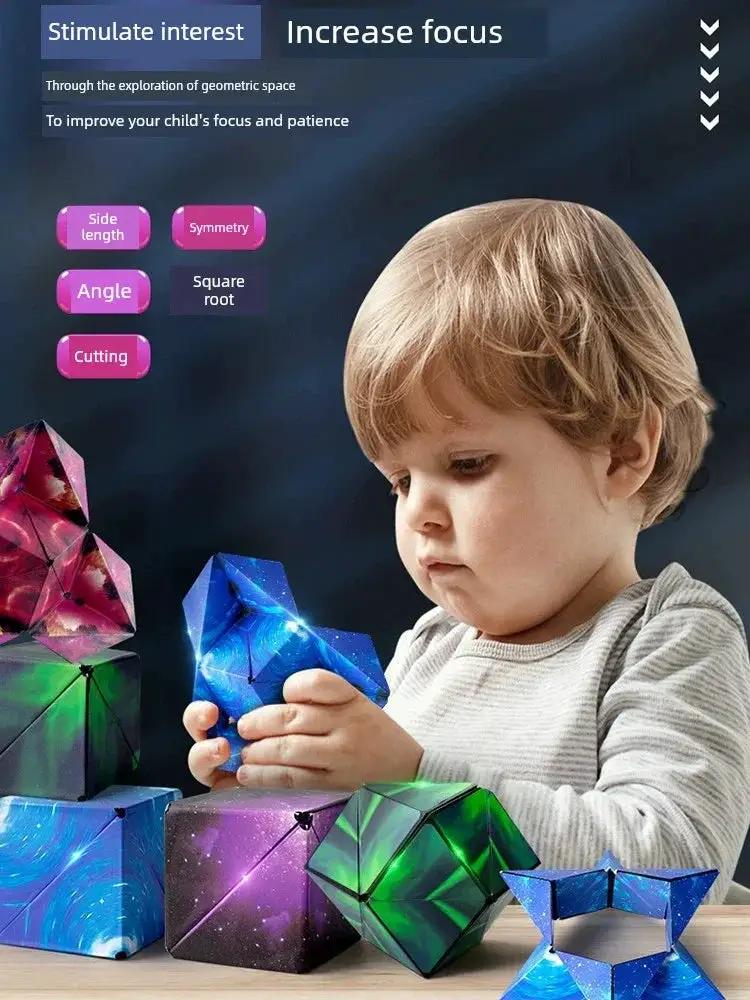 Magnetic Cube Infinite Flip Deformation Educational Toy - OurLum.com