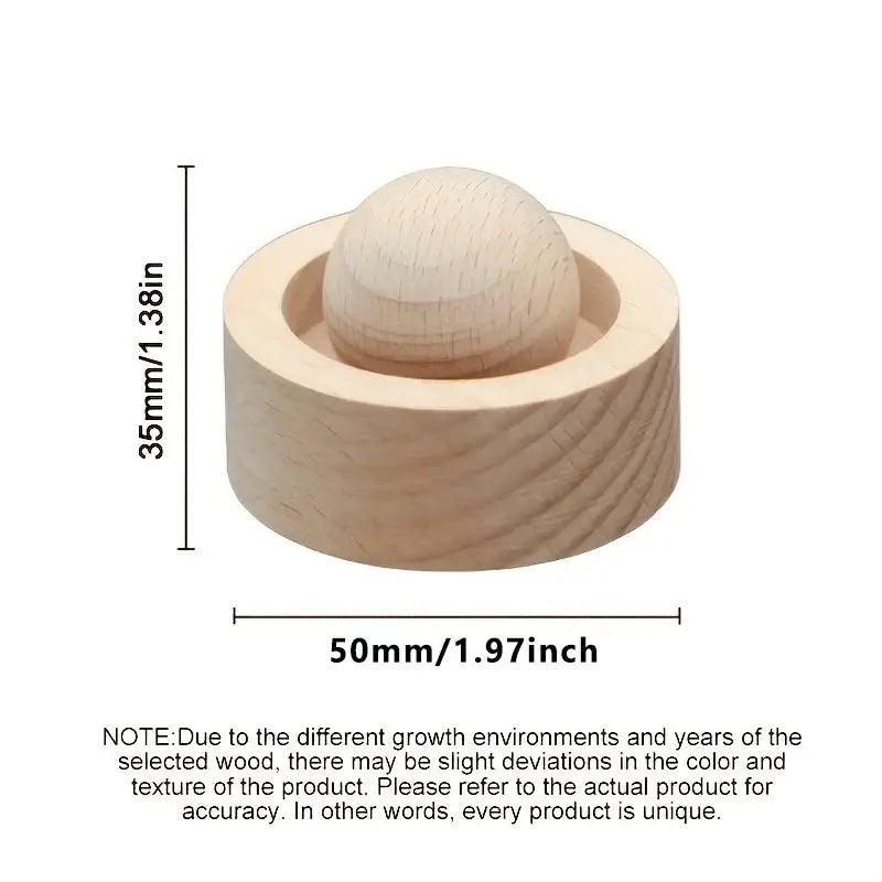 Car & Home Essential Oil Diffuser - Made of Wood Mini Cute Natural Fragrance Diffuser Suitable for Bedroom Living Room Bathroom