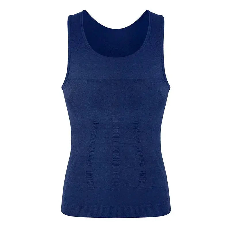 Mens Tummy Control Compression Shapewear Vest Plus