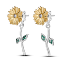 Silver Plated Cubic Zircon Geometric
