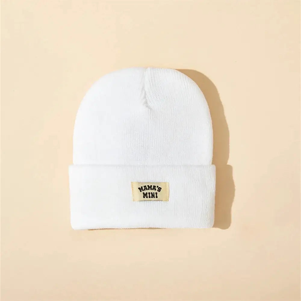 4Pcs New Kids Solid Color Warm Knitted Cap Children Autumn Winter Caps for Baby Boys Girls Brimless Hat Beanie