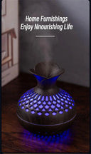 Wood Grain USB Aroma Diffuser Humidifier 300ml With LED