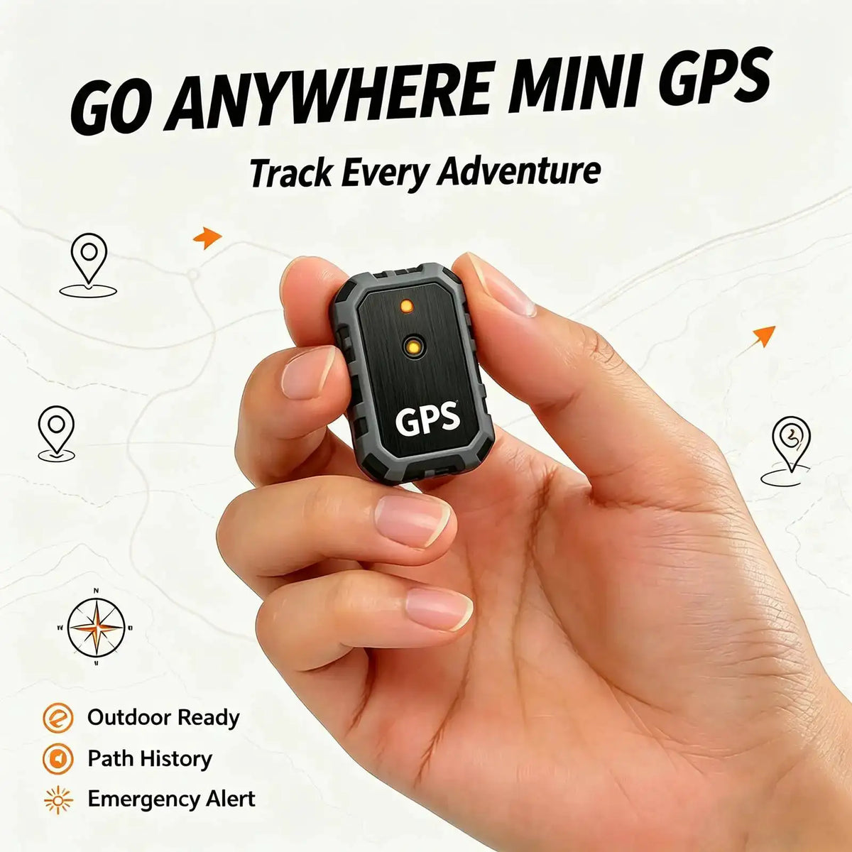 Tiny Hidden GPS Tracker for Multi-Scene Location Protection. — product view 1