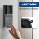 4.3" HD IPS Screen Wireless Visual Intercom Doorbell, 2.4G Smart Video Doorbell Camera 2-Way Talk Audio, Clear Night Vision Low Consumption Long Standby No WiFi Needed Household Home Security Monitoring System