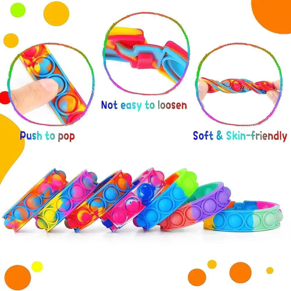 Fidget Pop Bracelet Bubble Sensory Stress Relief for Kids - OurLum.com