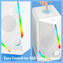 Redragon GS510 RGB Desktop Speakers, 2.0 Channel PC Computer Speaker with 4 Colorful LED Backlight Modes