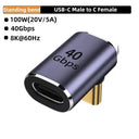 Type C Adapter With 90 Degree Angled Design