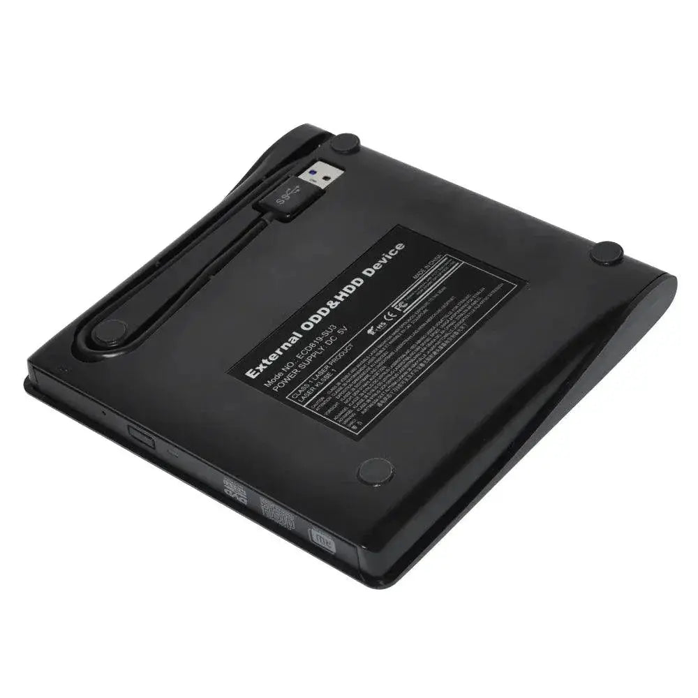 Slim External DVD RW CD Writer Drive Fast Data Transfer