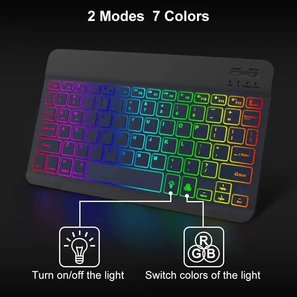 Backlit Bluetooth Keyboard and Mouse Combo for Efficiency
