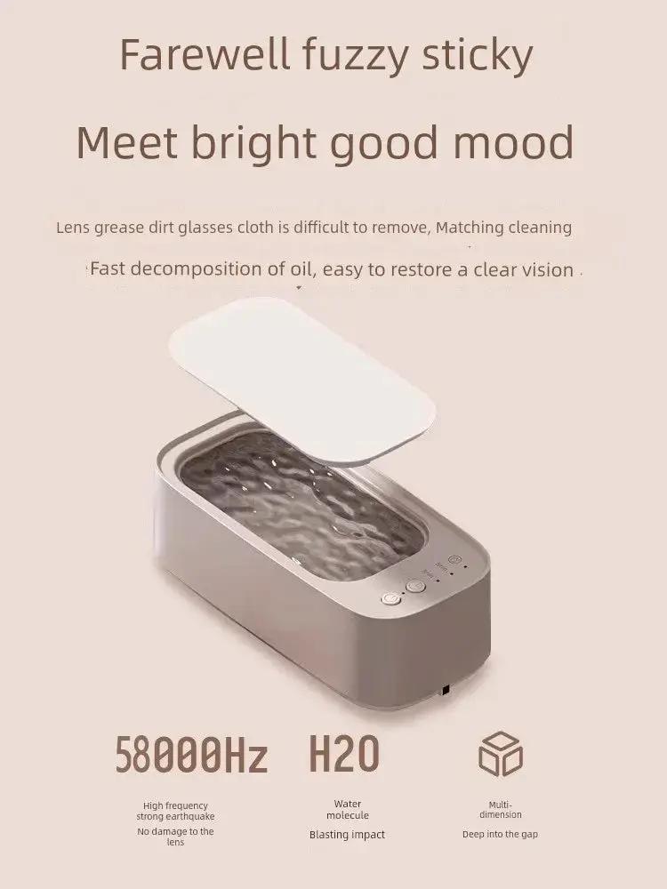 Blue Light Ultrasonic Glasses Cleaning Machine For Home Use