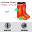 Full-Wrap Heated Leg Foot Support Winter Warmer Red Light Foot Massage Muscle Relaxation Anti-fatigue Relief Pain