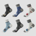 Men's Bamboo Fiber Sports Socks - 5 Pairs of Comfort