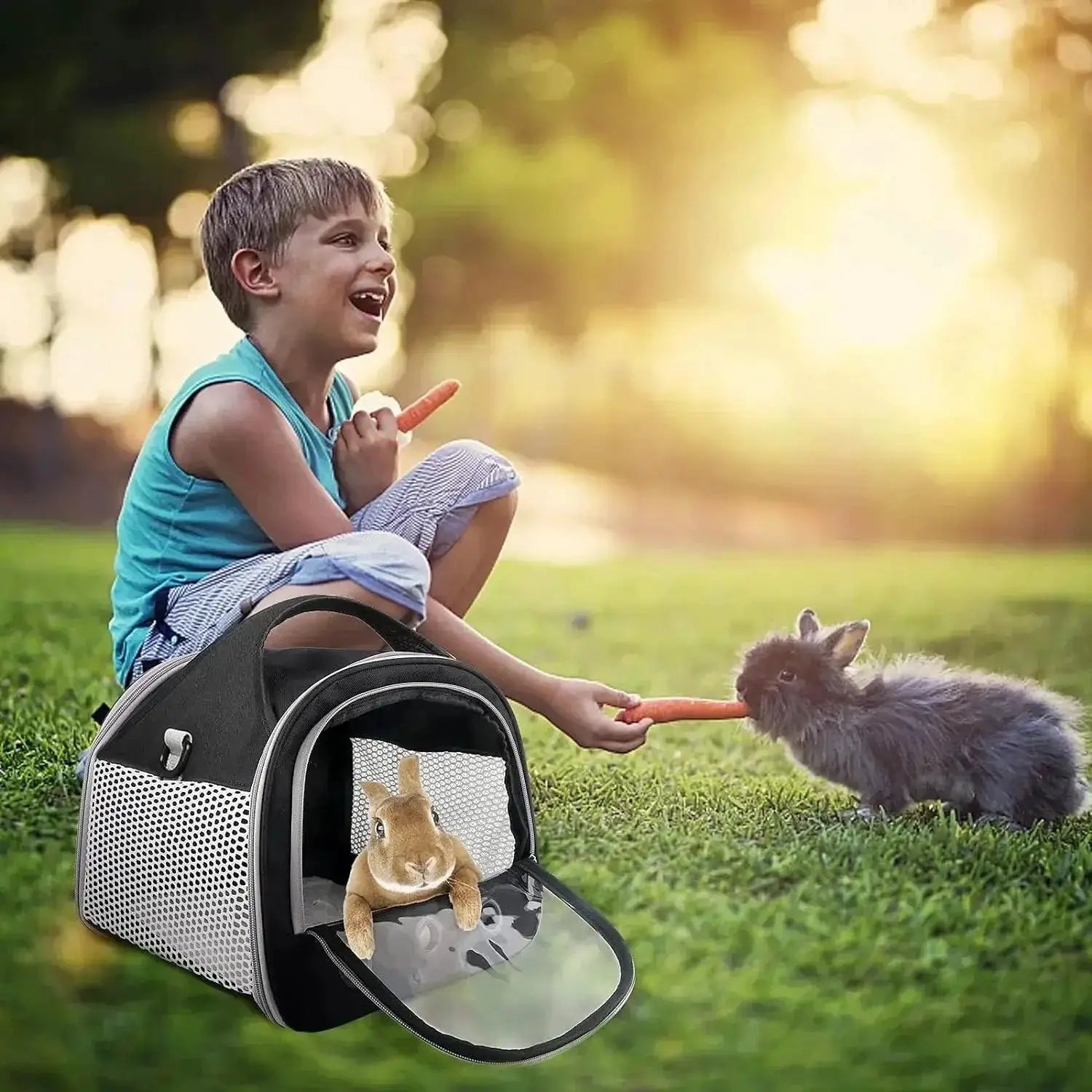 PawVoyage Portable Small Animal Carrier Bag Easy Transport