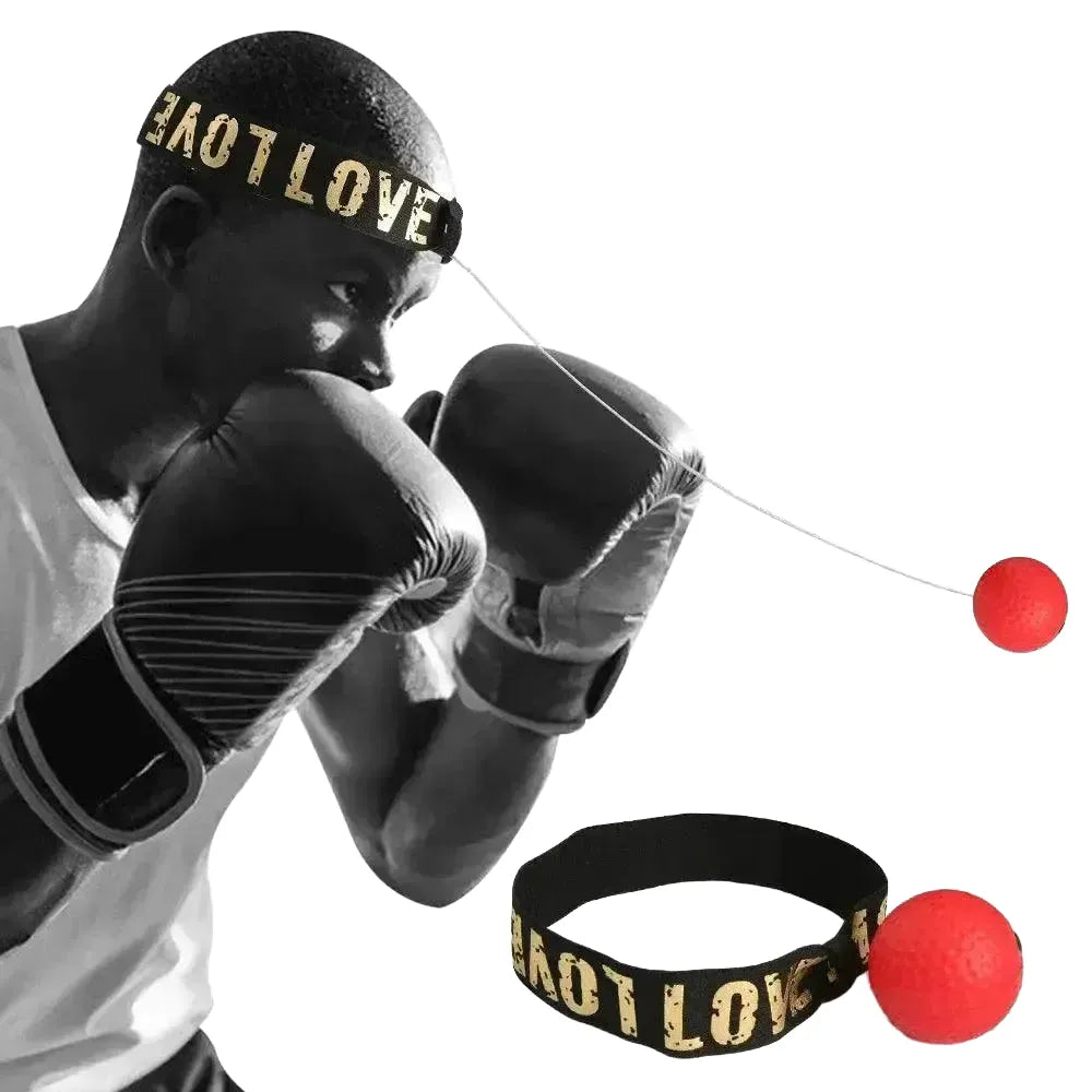 MMA Head Mounted Speed Ball Training Aid — black set