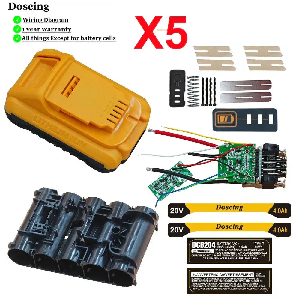 DCB200 21700 Li Ion Battery Case With PCB Protection Ready