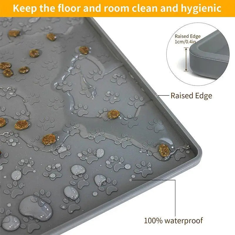 Pet Placemat For Dogs And Cats Silicone Food Bowl Mat