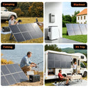 CTOLITY Foldable Solar Panel for Outdoor Power