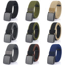 VATLTY Metal Free Men's Elastic Belt Quick Release Nylon Buckle