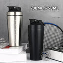 Stainless Steel Protein Shaker Cup Portable Fitness Mug