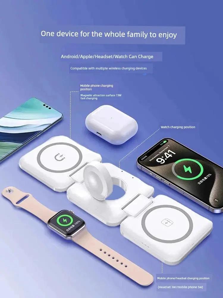 MagSafe Three In One Wireless Charger For Apple Devices