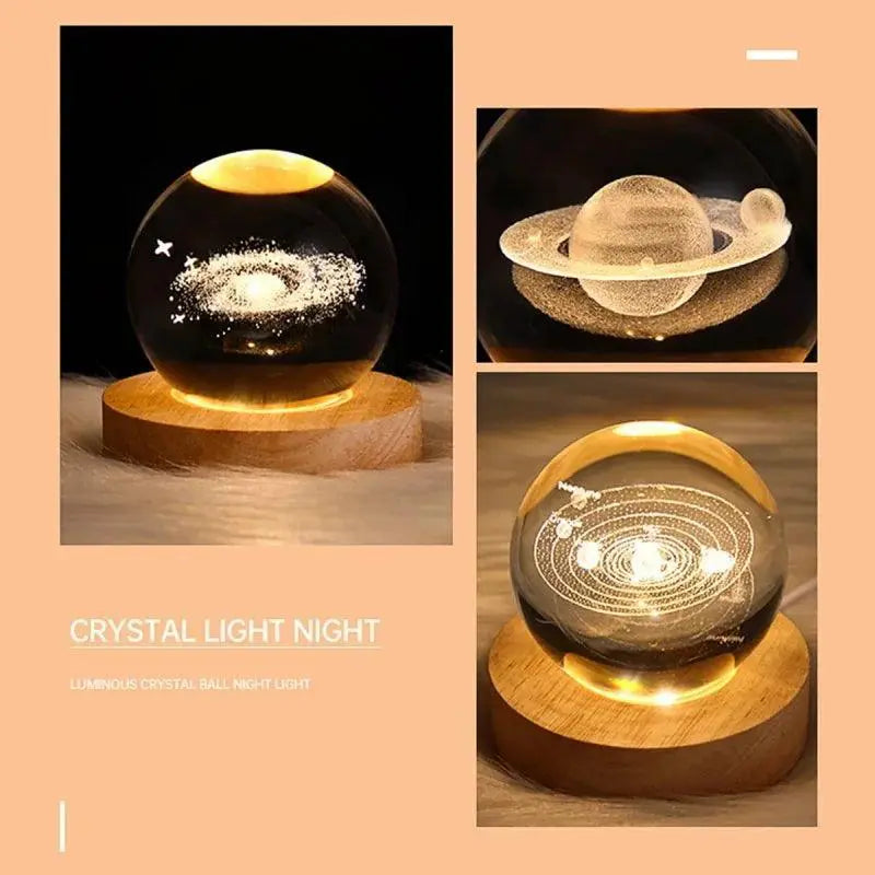 Night Light 3D Star and Moon LED Lamp for Kids Bedroom