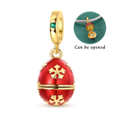 Sterling Silver Bright Red Charm