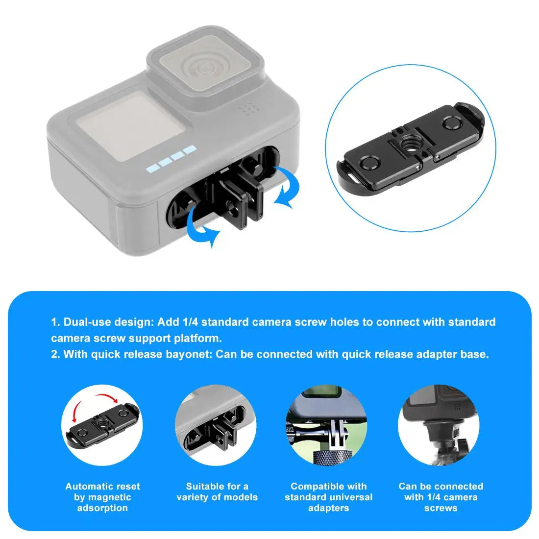 Puluz Magnetic Quick Release Folding
