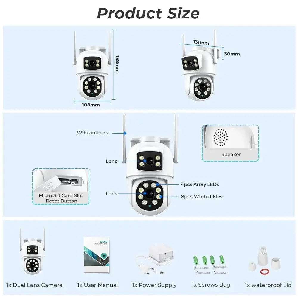 Hiseeu Smart Surveillance Camera Enhanced AI Security Tech