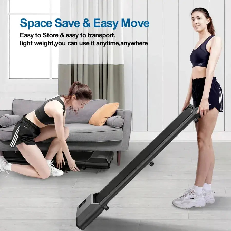 Walking Pad Treadmills 90 Cm Walking Area 265 Lbs Capacity Under Desk Treadmill For Home Office
