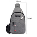 Men's Urban Waterproof Crossbody Bag Korean-Style Fashion