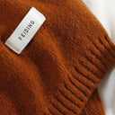 Women's Solid Color Wool Knitted Warm Thickened Scarf Gaiter