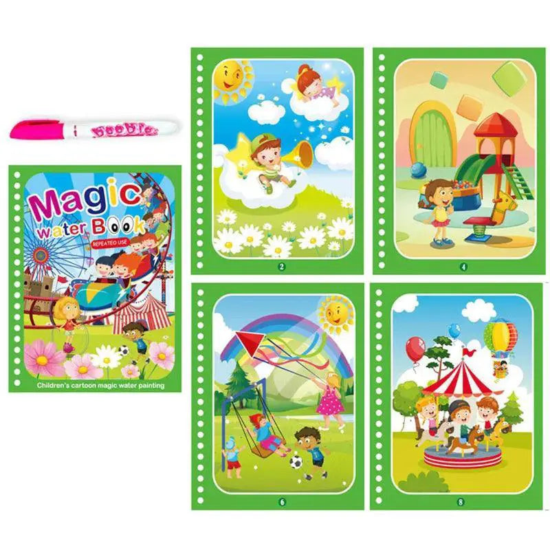 Magical Water Drawing Book Reusable Coloring Toy For Kids