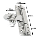 4 Inch Stainless Barrel Bolt Lock - Keyed Security