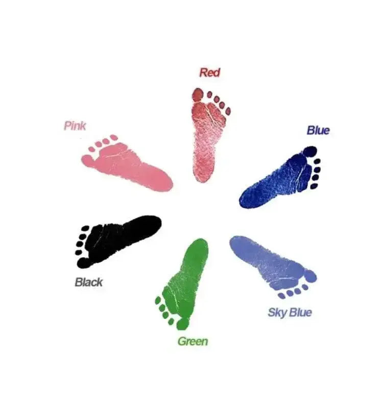 Baby Handprint Footprints Ink Pads Kit Capture Memories