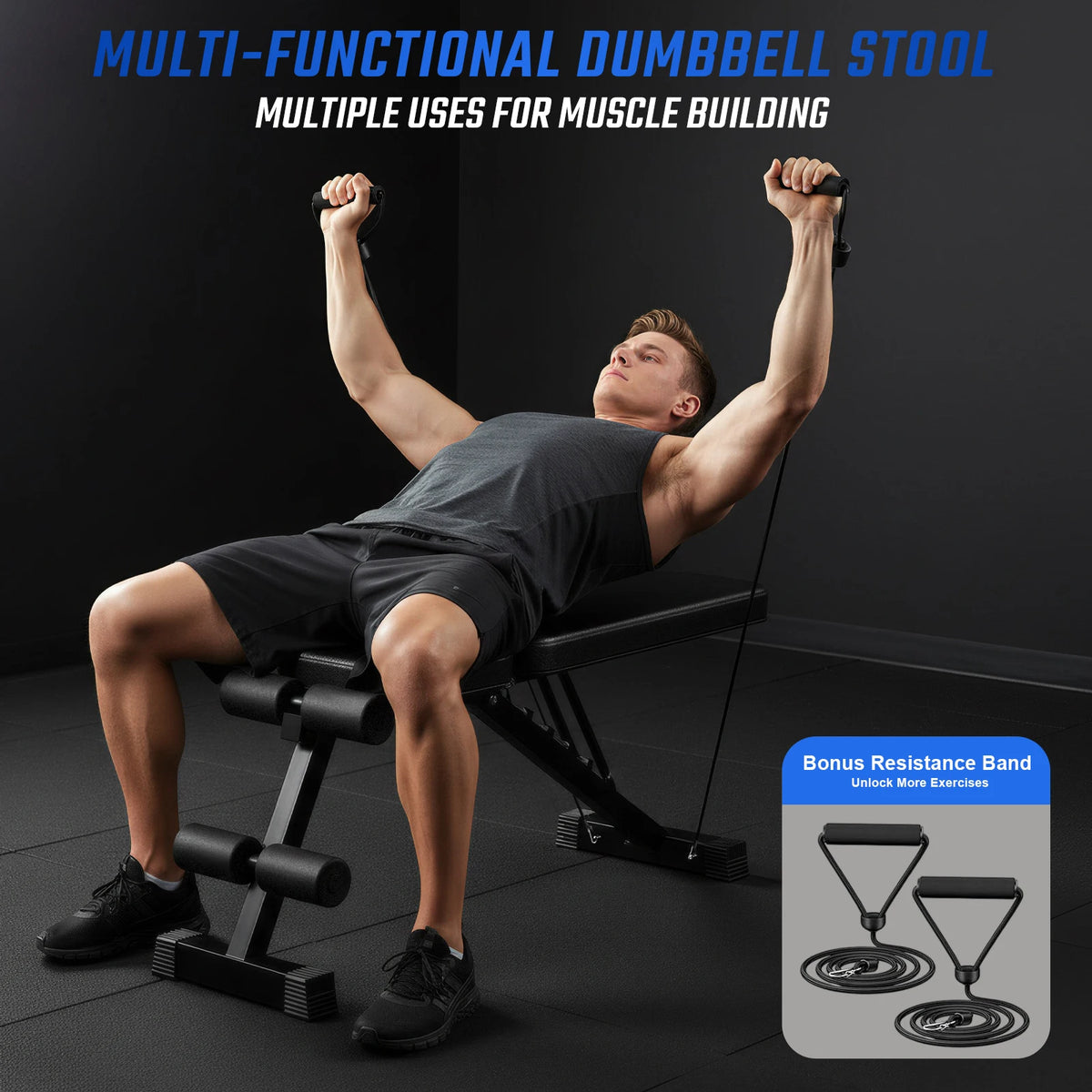 Weight Bench Foldable Dumbbell Bench Multifunctional Home Gym — product view 7