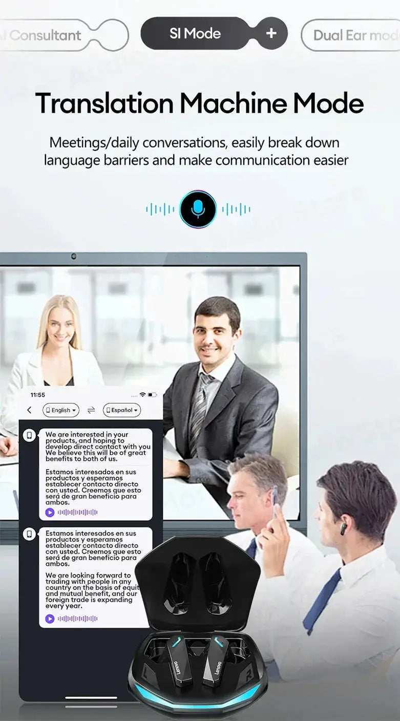 Pro Earbuds] - Real Time AI Translation - Travel — product view 12