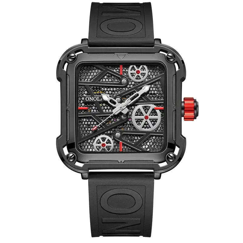 Gold Mens Skeleton Automatic Watch — product image 9
