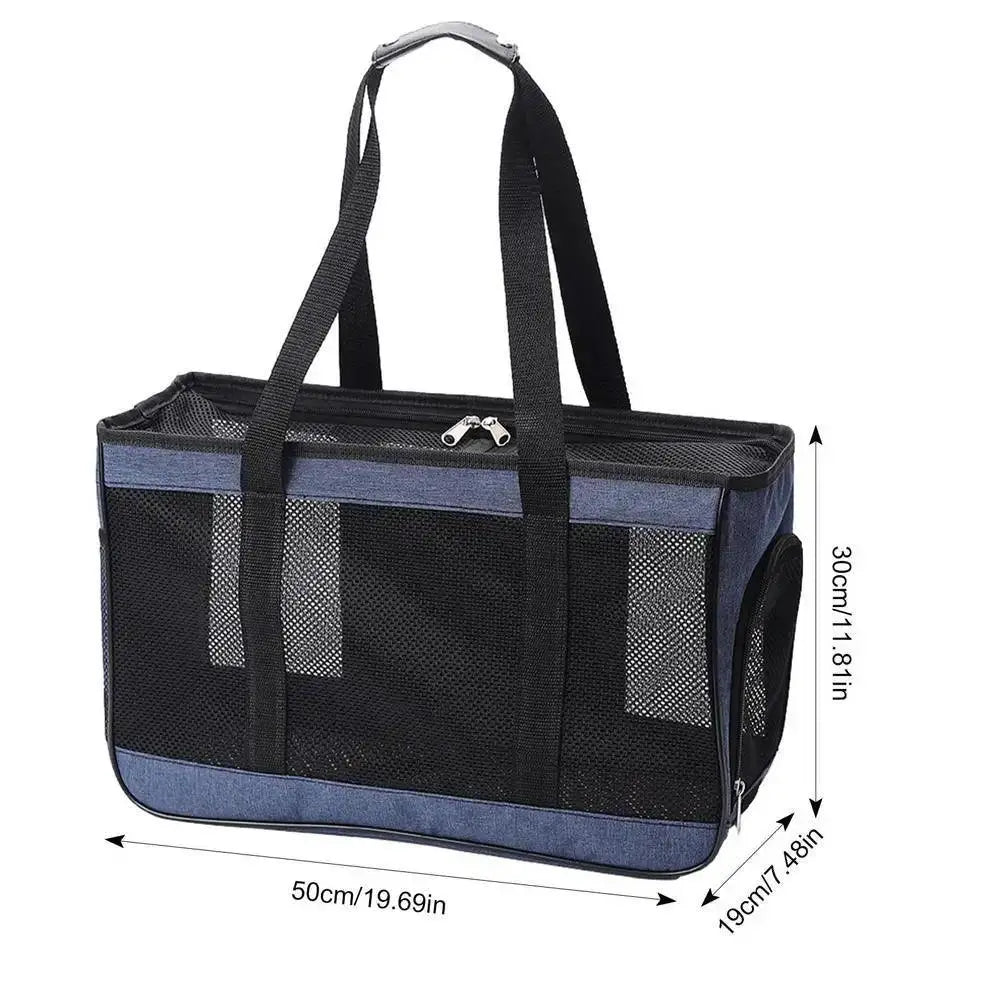 OurLum Pet Carrier Bag Airline Approved Mesh Sling Travel