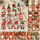 Charming Wooden Christmas Gnome Ornaments for Tree Decor