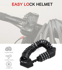 Compact Zinc Alloy Password Bicycle Lock with Steel Cable