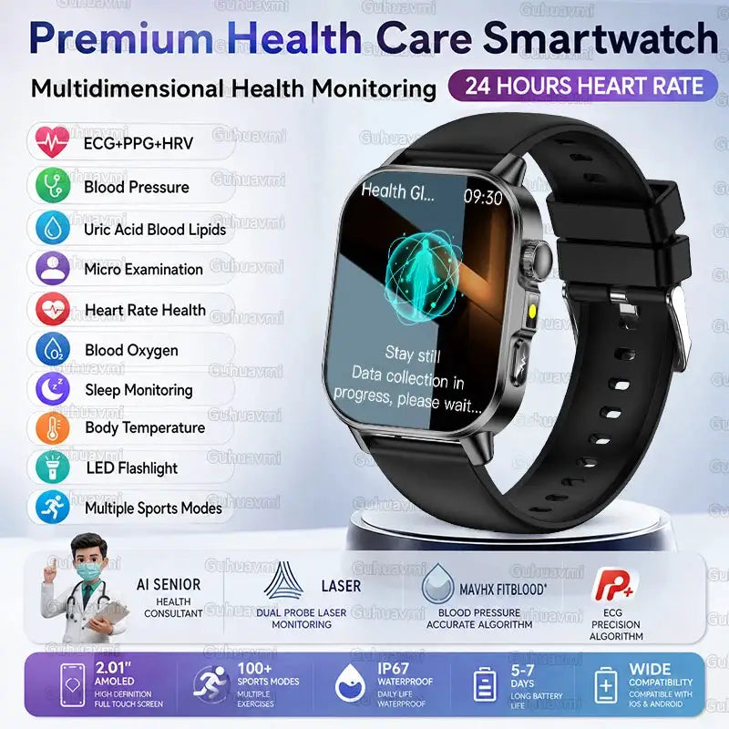 AI ECG Health Smart Watch For Men — product view 13