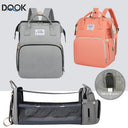 Folding Mommy Bag Lightweight Portable Crib Bed Backpack