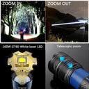 LED Camping Flashlight with Super Long Range Beam for Adventures