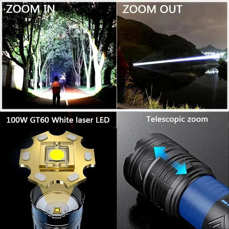 LED Camping Flashlight Long Range Beam For Adventures