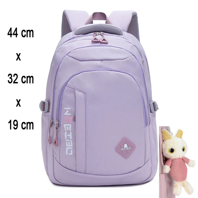 Adjustable Nylon School Carry Backpack