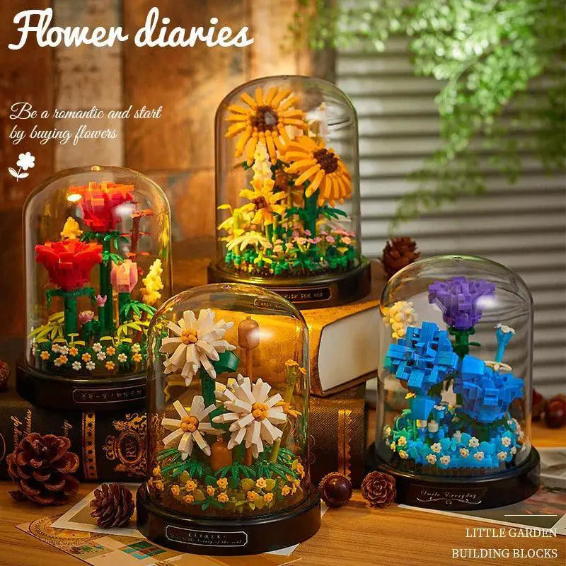 Micro Flower Building Blocks Creative Puzzle Toy Set For All